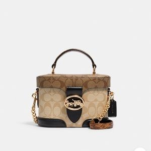 Coach Georgie Gem Crossbody In Blocked Signature Canvas